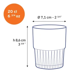 Duralex Professionnels De La Restauration|Verres À Eau>Empilable - Verre Transparent 20cl