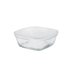 Duralex Professionnels De La Restauration|Boîtes Carrées>Freshbox - Boite de conservation carrée couvercle blanc 1,15L