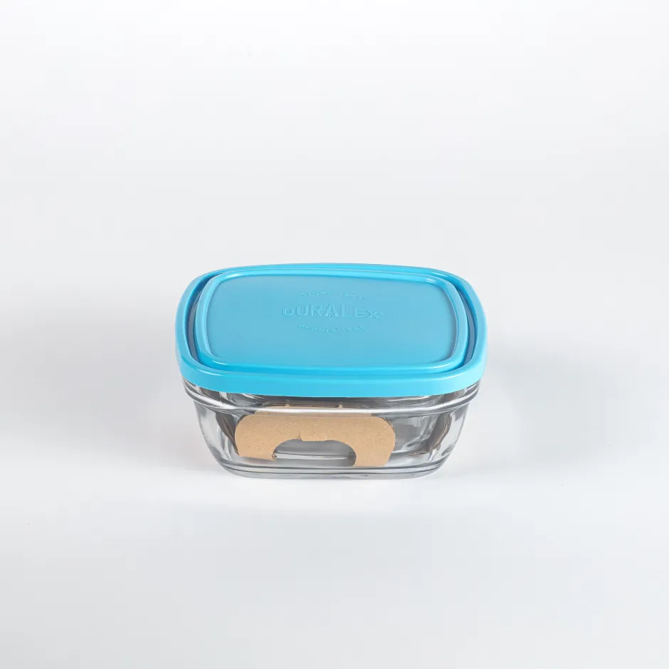 Duralex Professionnels De La Restauration|Boîtes Carrées>Freshbox - Boite de conservation carrée couvercle bleu 1,15L
