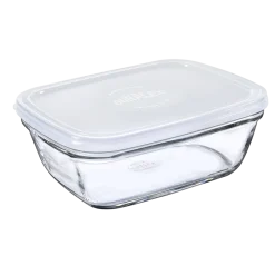 Duralex Professionnels De La Restauration|Boîtes Rectangulaires>Freshbox - Boite de conservation rectangulaire couvercle blanc 1,65L