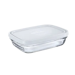 Duralex Professionnels De La Restauration|Boîtes Rectangulaires>Freshbox - Boite de conservation rectangulaire couvercle blanc 80cl