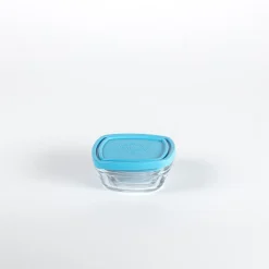 Duralex Boîtes Carrées>Freshbox - Boite de conservation carrée couvercle bleu 15cl