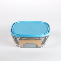 Duralex Boîtes Carrées>Freshbox - Boite de conservation carrée couvercle bleu 3,1L