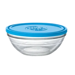 Duralex Boîtes Rondes>Freshbox - Boite de conservation ronde couvercle bleu 2,4L