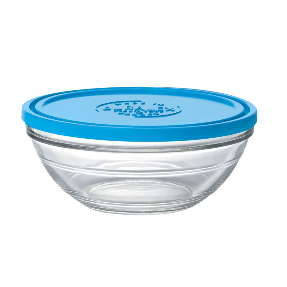 Duralex Boîtes Rondes>Freshbox - Boite de conservation ronde couvercle bleu 2,4L