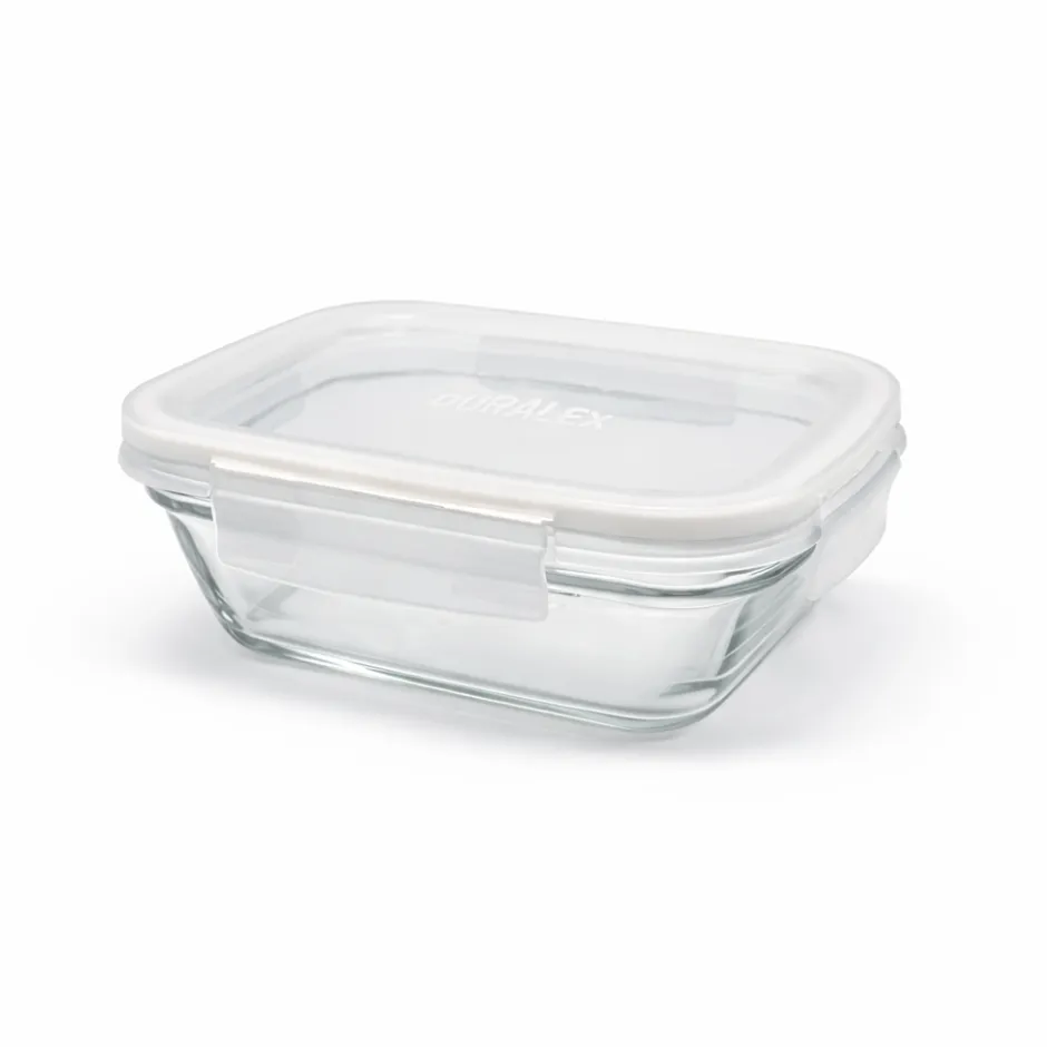 Duralex Professionnels De La Restauration|Boîtes Rectangulaires>Freshbox - Boite de conservation à ailette couvercle blanc 1.1L