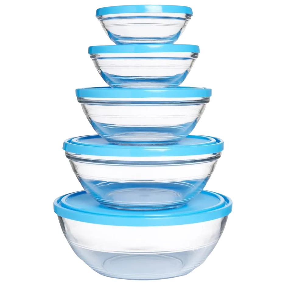 Duralex Kits|Sets>Freshbox - 5 Boites de conservation rondes multi-tailles