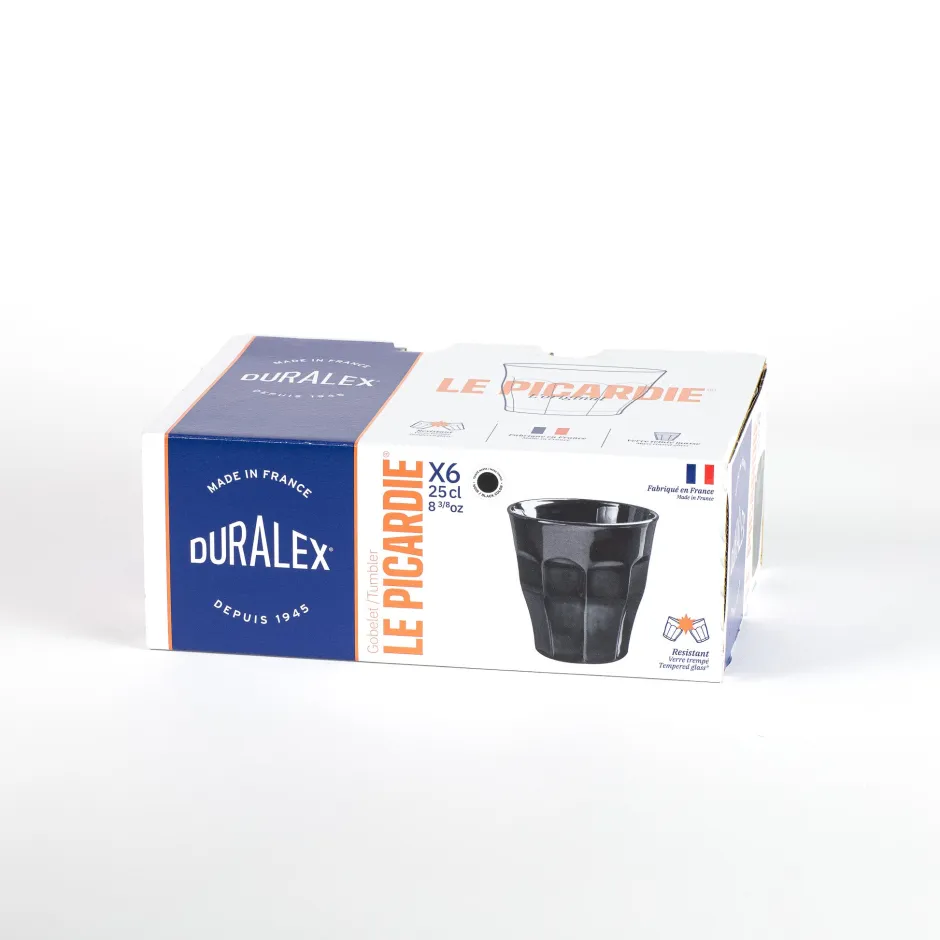 Duralex Professionnels De La Restauration|Verres À Eau>Le Picardie Noir brillant - Verre 25cl