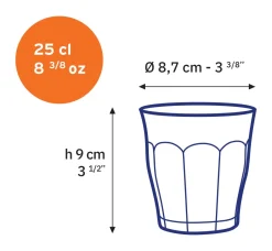 Duralex Verres À Eau|Professionnels De La Restauration>Le Picardie - Verre à eau - Gris - 25cl