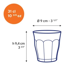 Duralex Professionnels De La Restauration|Verres À Eau>Le Picardie - Verre à eau - Vert - 31cl