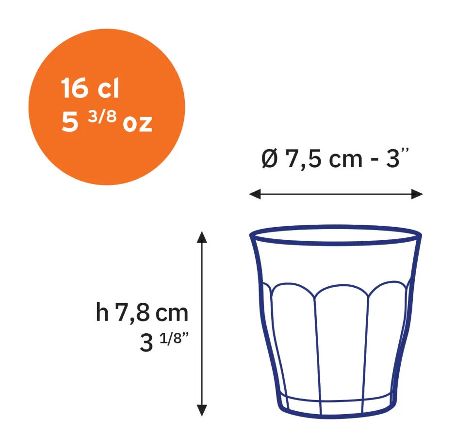 Duralex Professionnels De La Restauration|Verres À Eau>Le Picardie - Verre transparent 16cl