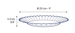 Duralex Professionnels De La Restauration|Assiettes>Picardie - Assiettes x6 - 23cm - bleu marine