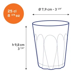 Duralex Professionnels De La Restauration|Verres À Eau>Provence - Verre transparent 25cl