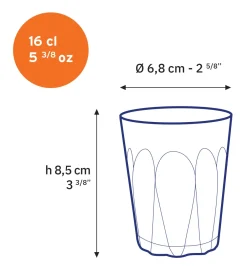 Duralex Professionnels De La Restauration|Verres À Eau>Provence - Verre transparent 16cl