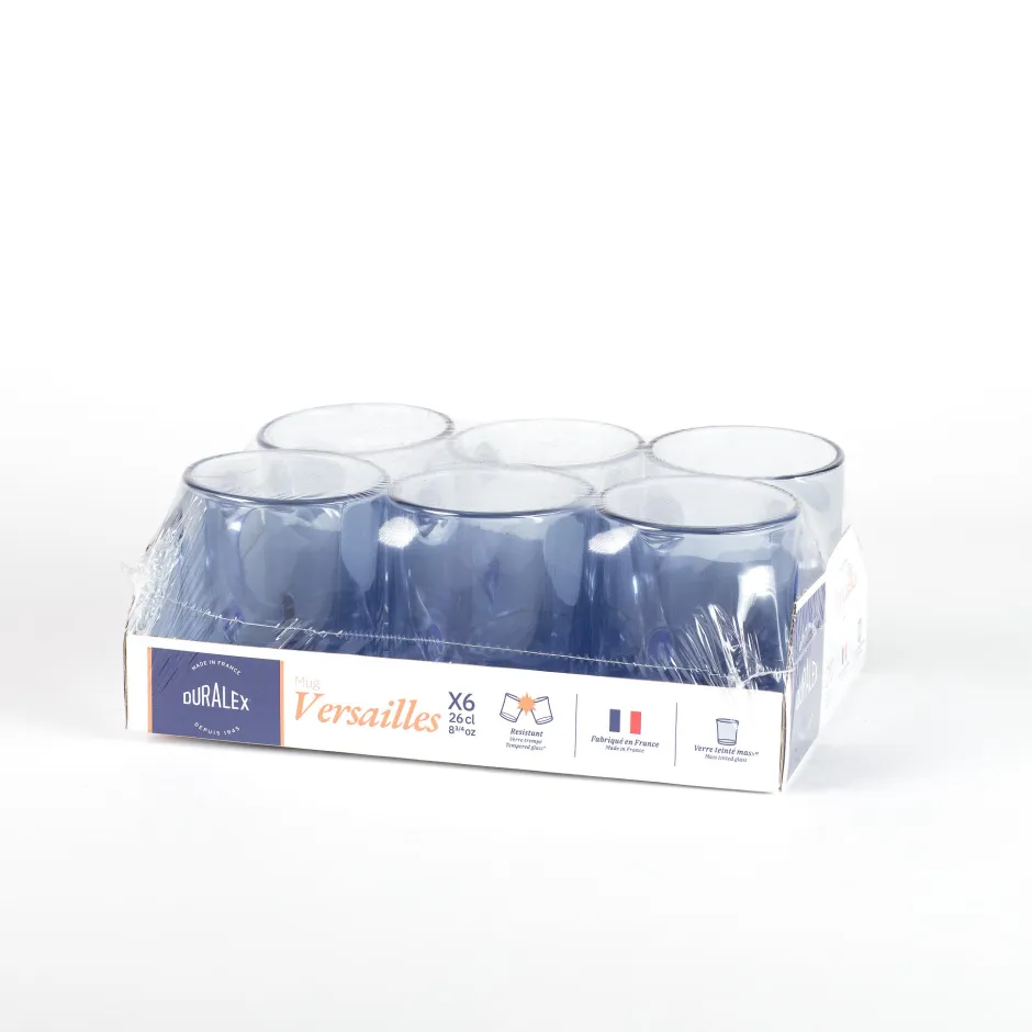 Duralex Professionnels De La Restauration|Mugs>Versailles - Mug en verre Bleu Marine 26 cl